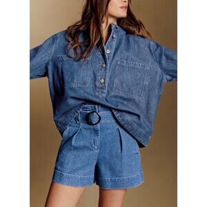 Sézane Rome Shorts Size 40 or US 8 Jean Shorts